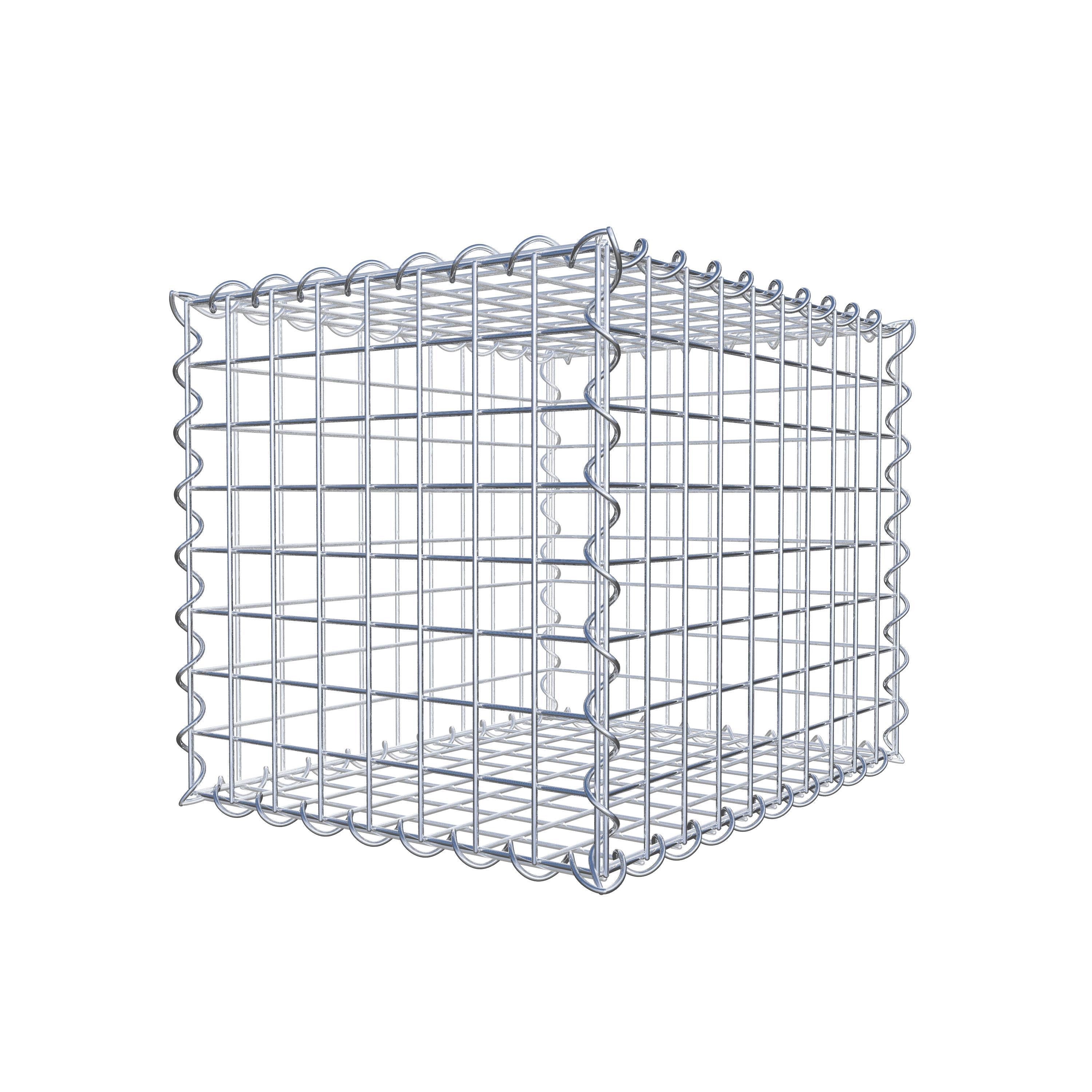 Gabione 50 cm x 40 cm x 40 cm (L x H x T), Maschenweite 5 cm x 5 cm, Spirale