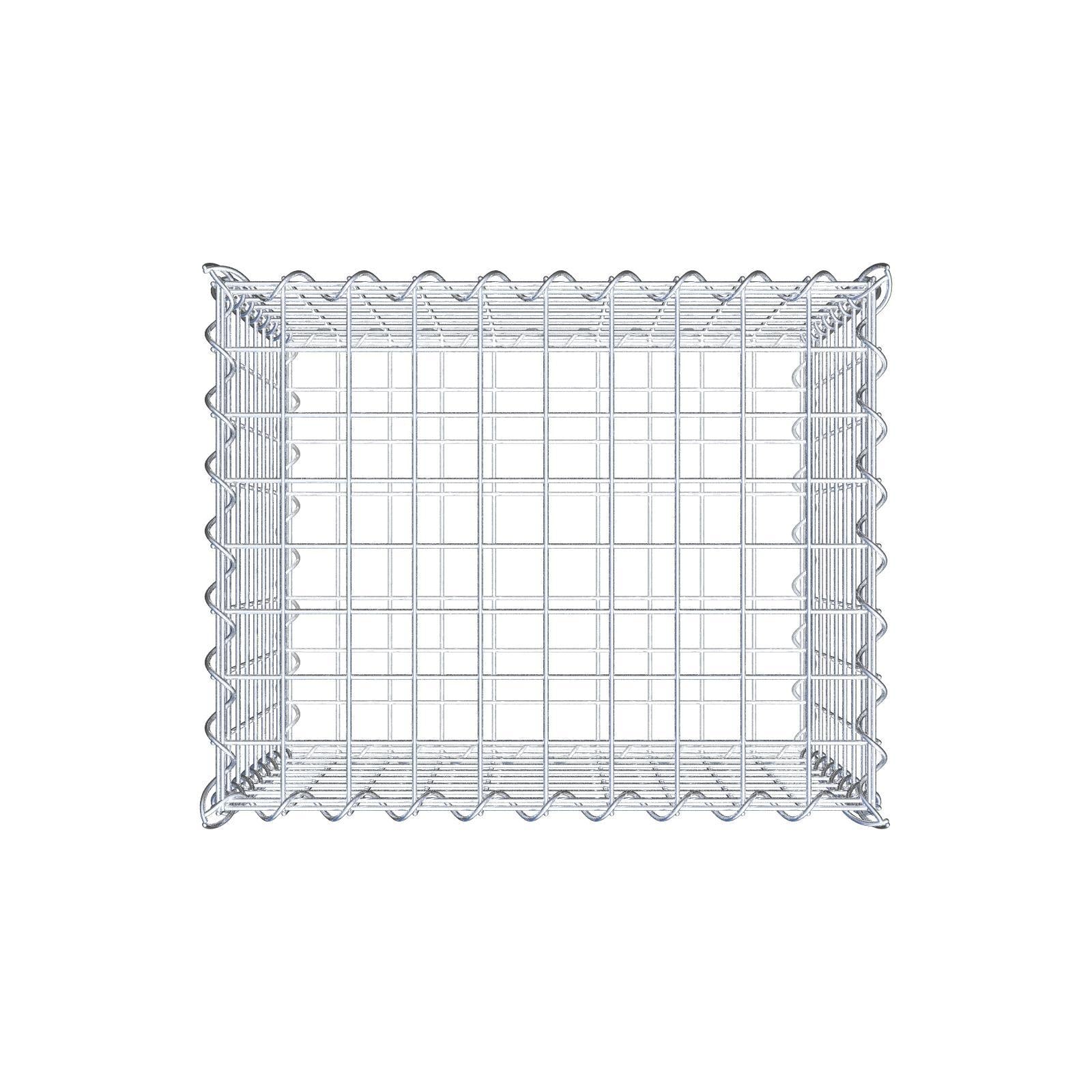 Gabbione 50 cm x 40 cm x 40 cm (L x H x P), maglia 5 cm x 5 cm, spirale