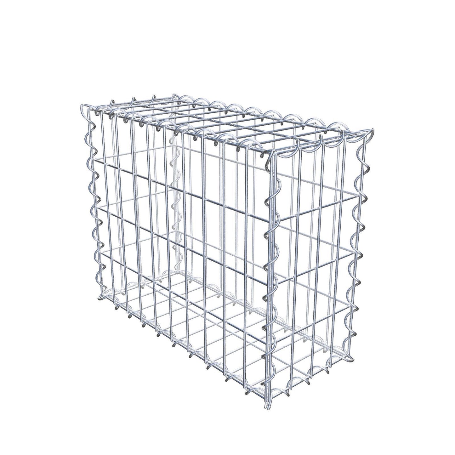 Gabion 50 cm x 40 cm x 20 cm (L x H x D), maskstorlek 5 cm x 10 cm, spiral