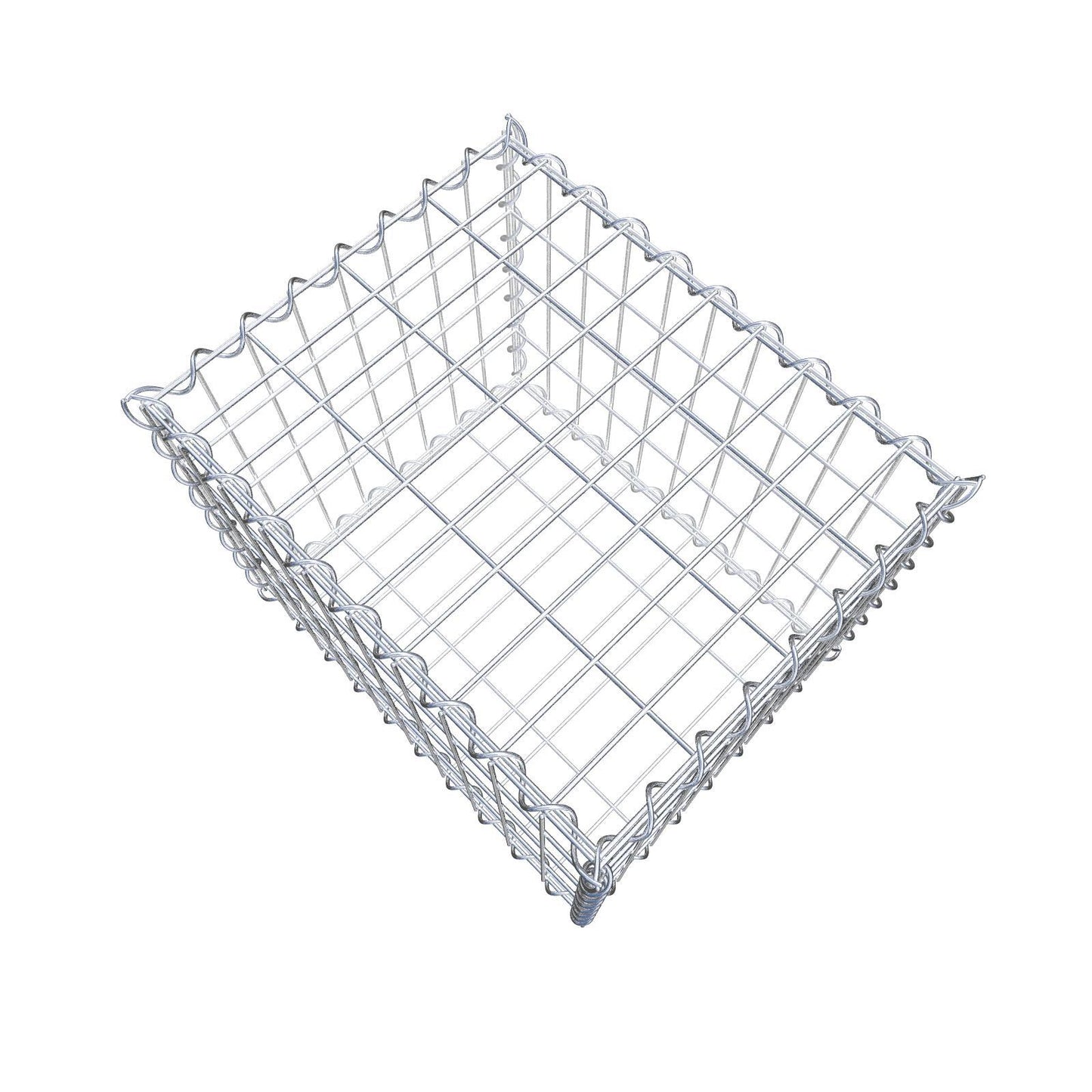 Gabion 50 cm x 40 cm x 40 cm (L x H x D), maskstorlek 5 cm x 10 cm, spiral
