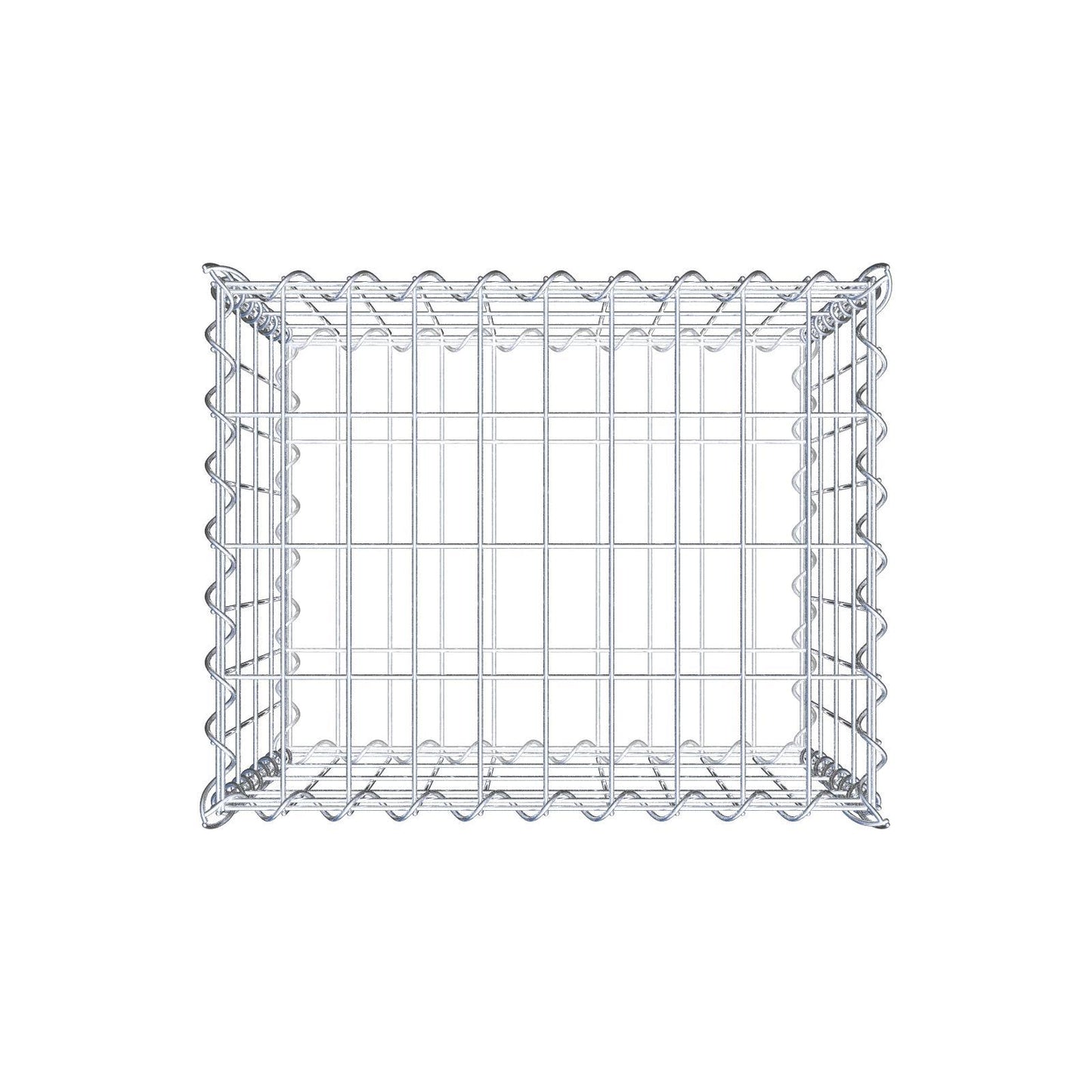 Gabion 50 cm x 40 cm x 40 cm (L x H x D), maskstorlek 5 cm x 10 cm, spiral