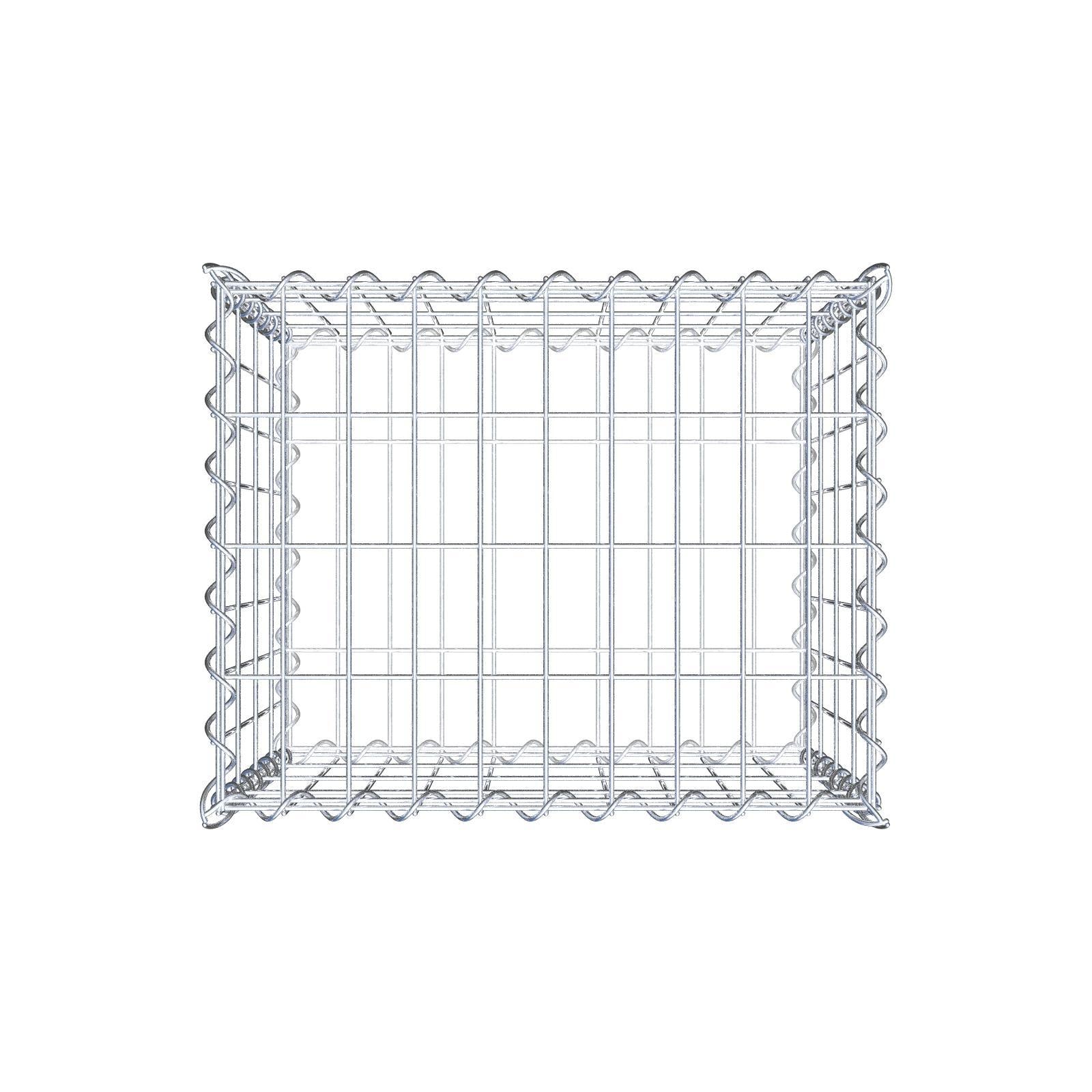 Gabbione 50 cm x 40 cm x 40 cm (L x H x P), maglia 5 cm x 10 cm, spirale
