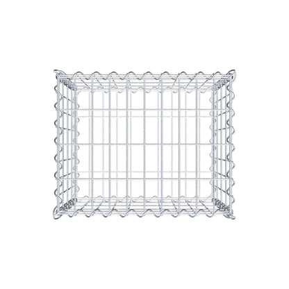 Gabion 50 cm x 40 cm x 40 cm (L x H x D), maskstorlek 5 cm x 10 cm, spiral