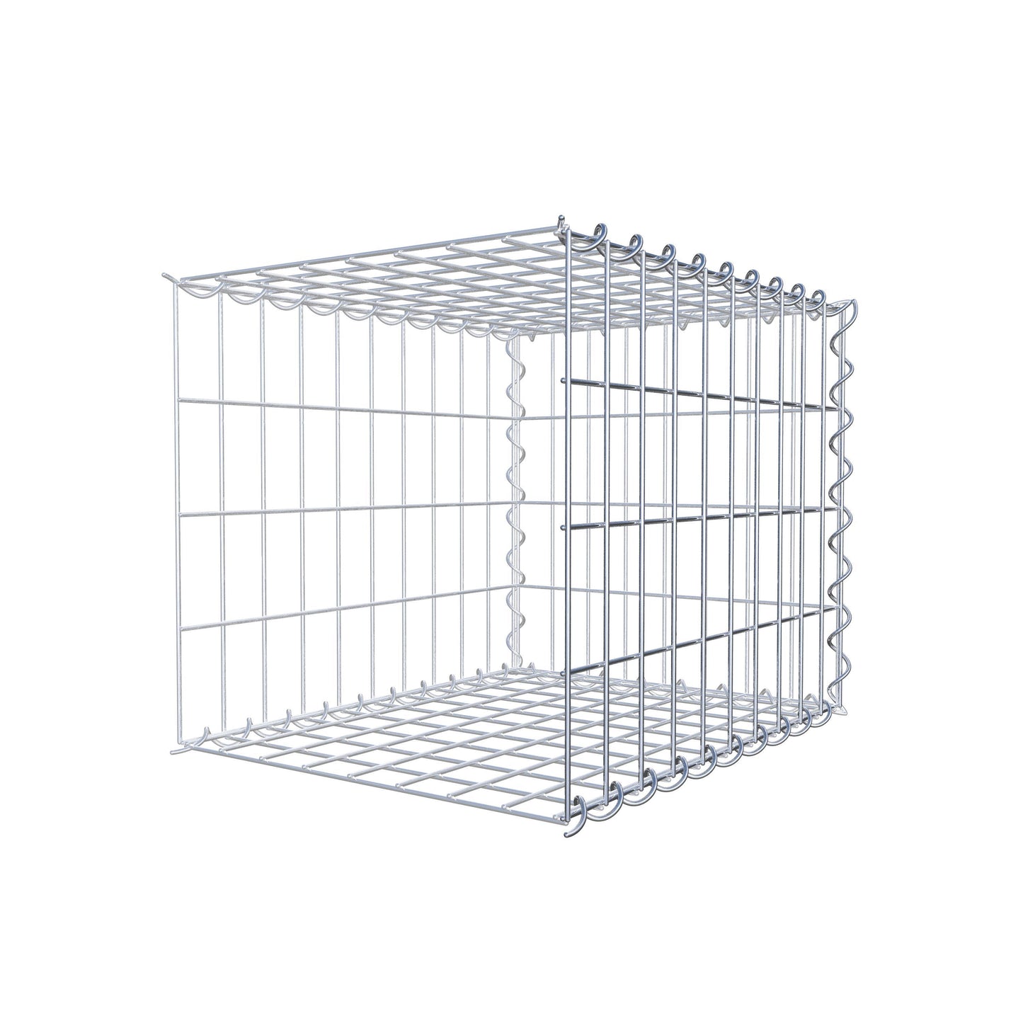 Gabião tipo 2 50 cm x 40 cm x 40 cm (C x A x P), malhagem 5 cm x 10 cm, espiral