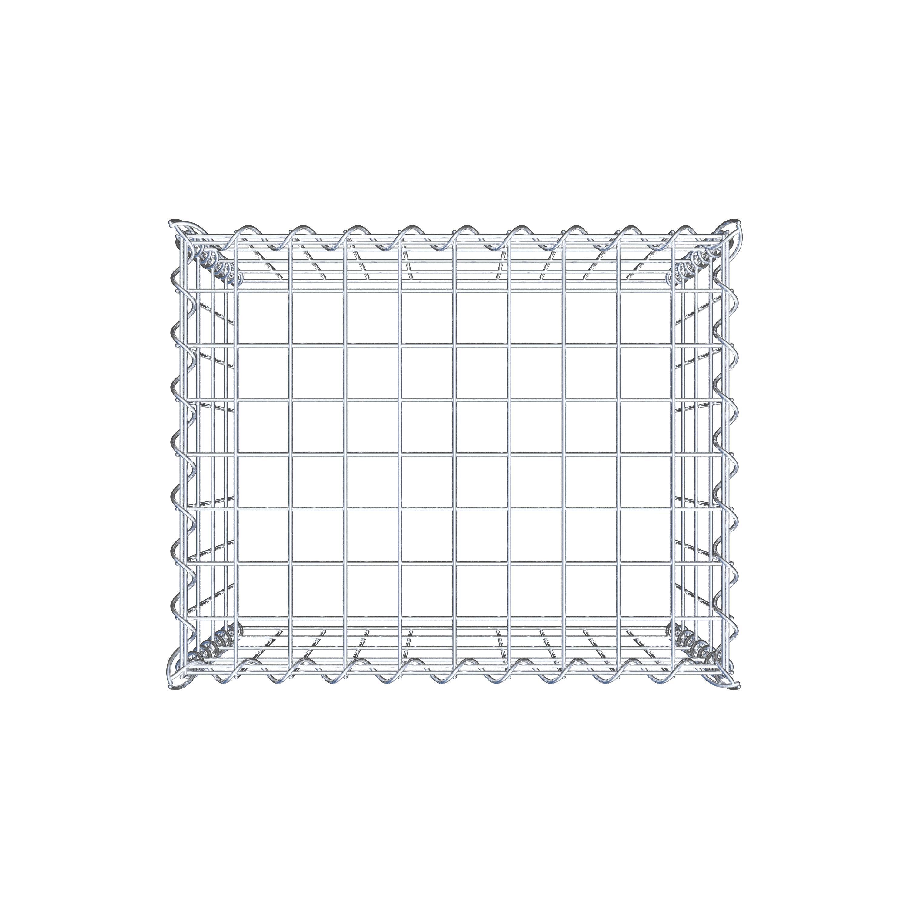 Add-on schanskorf type 3 50 cm x 40 cm x 40 cm (L x H x D), maaswijdte 5 cm x 10 cm, spiraalvormig