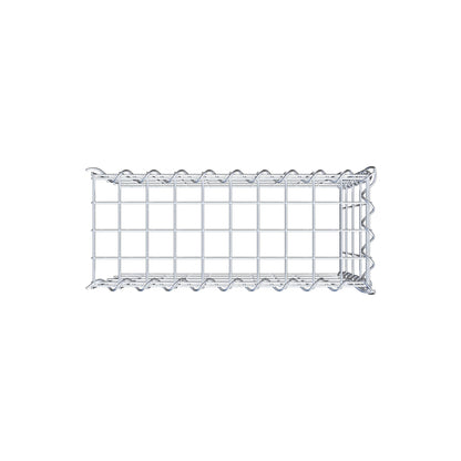 Gabião tipo 4 50 cm x 40 cm x 20 cm (C x A x P), malhagem 5 cm x 10 cm, espiral