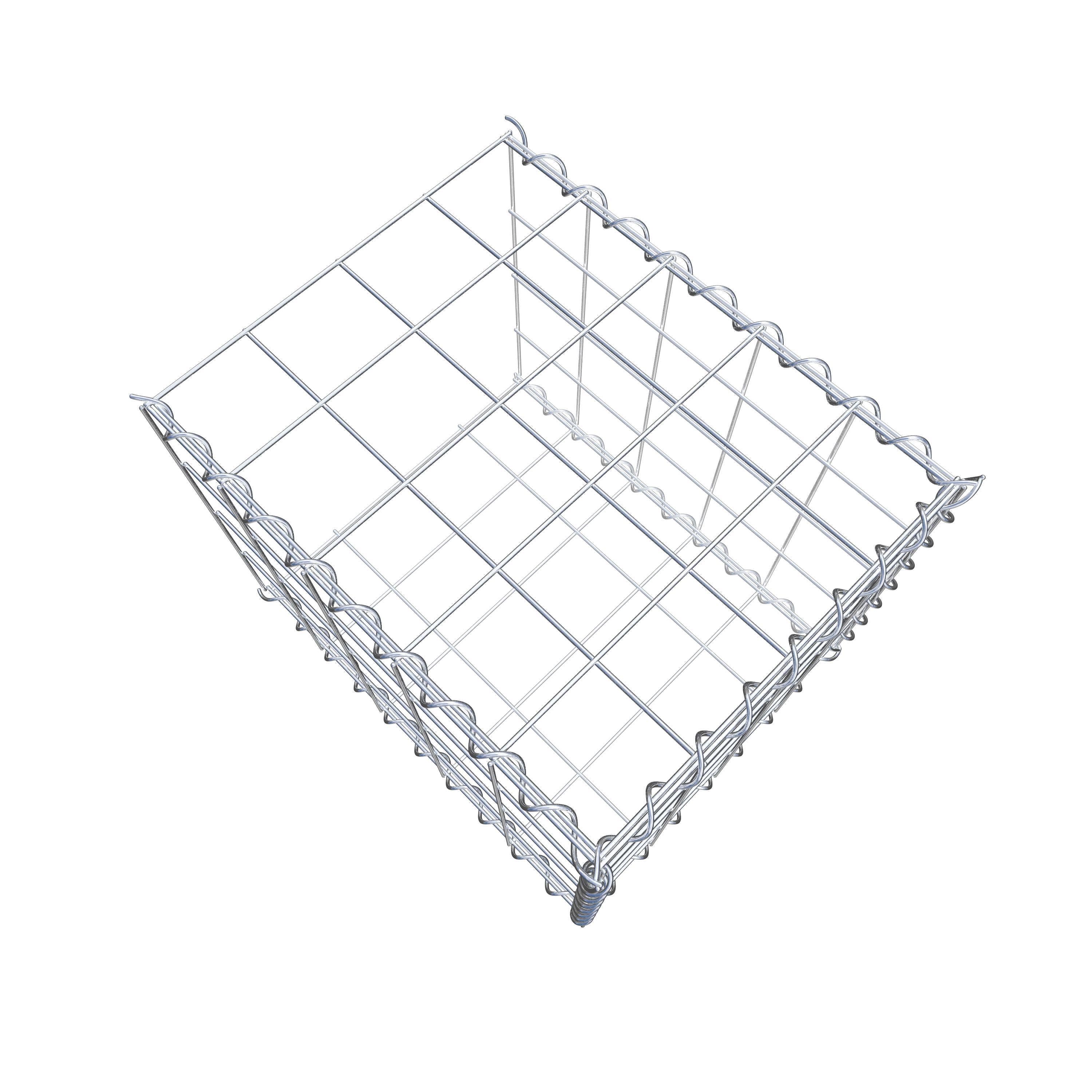 Anbaugabione Typ 2 50 cm x 40 cm x 40 cm (L x H x T), Maschenweite 10 cm x 10 cm, Spirale