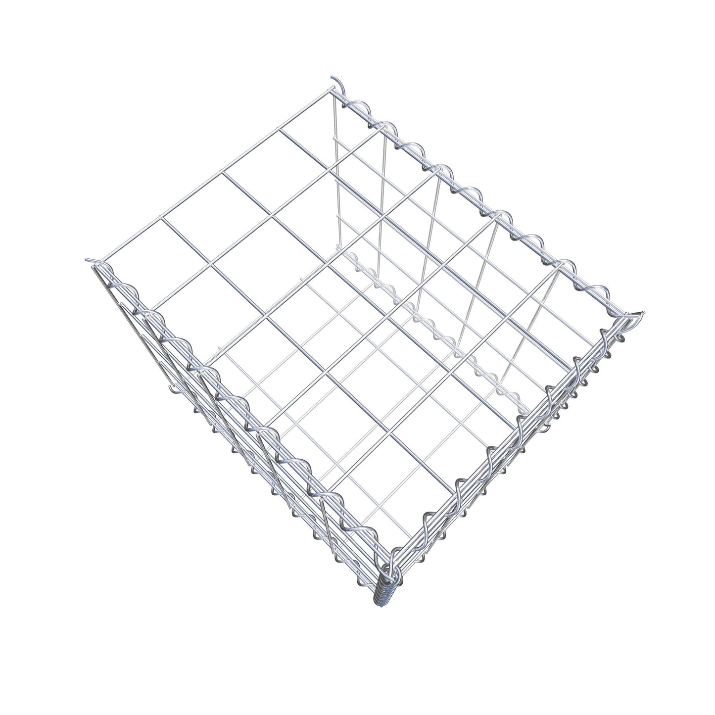 Gavión adicional tipo 2 50 cm x 40 cm x 40 cm (L x A x P), malla 10 cm x 10 cm, en espiral