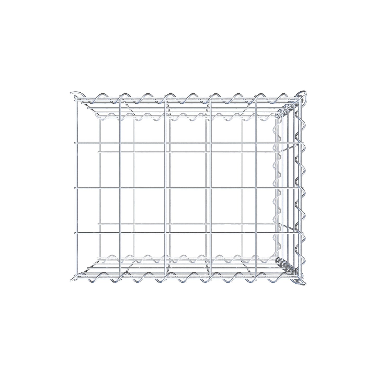 Gavión adicional tipo 2 50 cm x 40 cm x 40 cm (L x A x P), malla 10 cm x 10 cm, en espiral