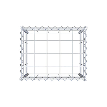 Add-on schanskorf type 3 50 cm x 40 cm x 40 cm (L x H x D), maaswijdte 10 cm x 10 cm, spiraal