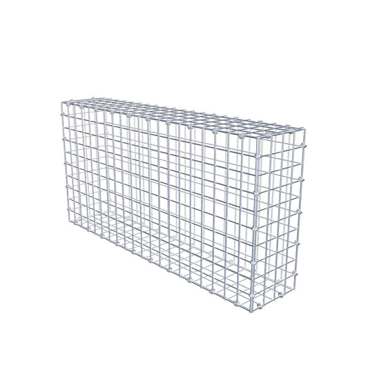 Gabion 100 cm x 50 cm x 20 cm (L x H x P), mailles 5 x 5 cm, anneau en spirale