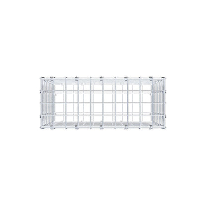Gabion 50 cm x 40 cm x 20 cm (L x H x D), maskstorlek 5 x 5 cm, spiralring