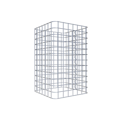 Colonne de gabion 37 x 37 cm MW 5 x 5 cm carré