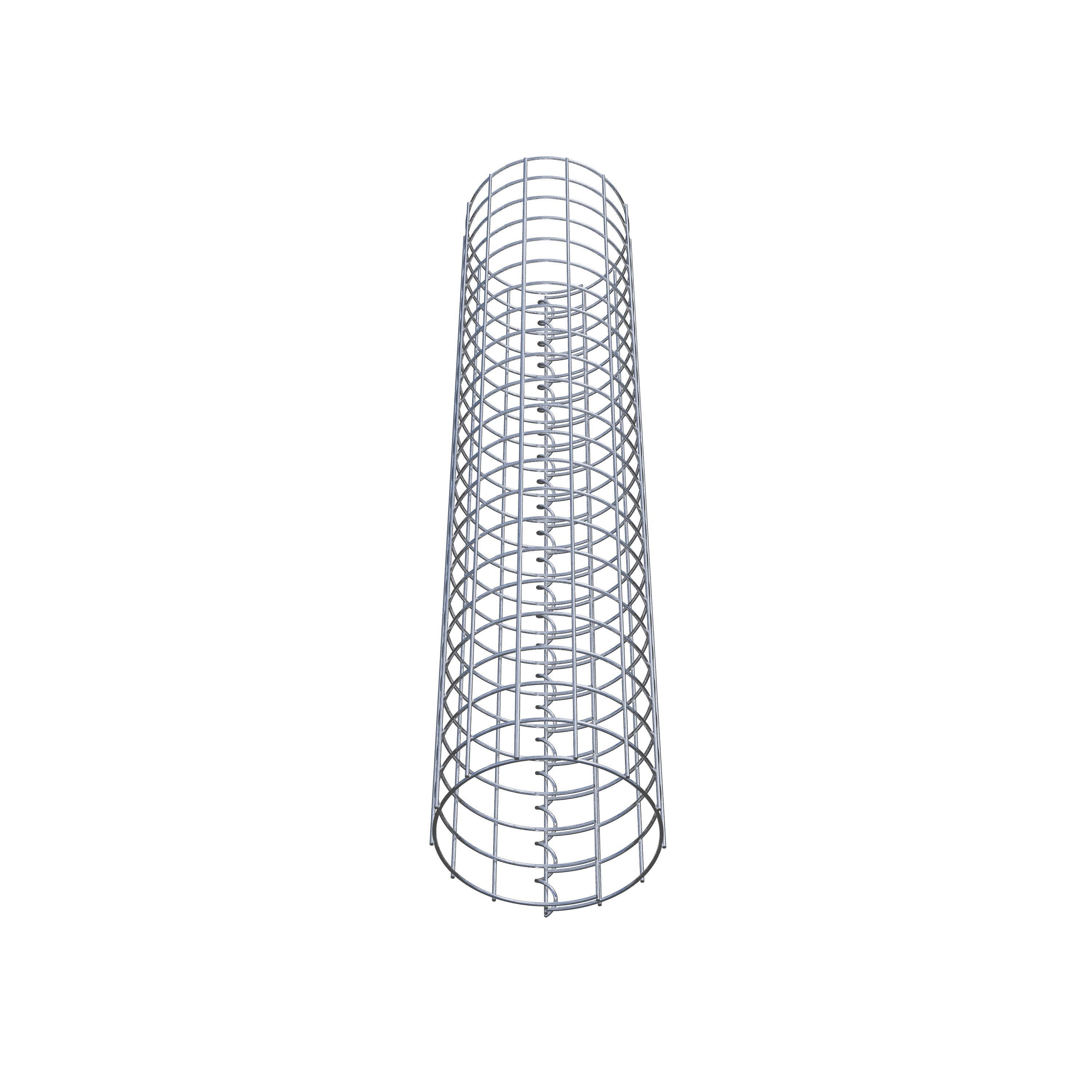 Coluna de gabião diâmetro 22 cm MW 5 x 5 cm redondo