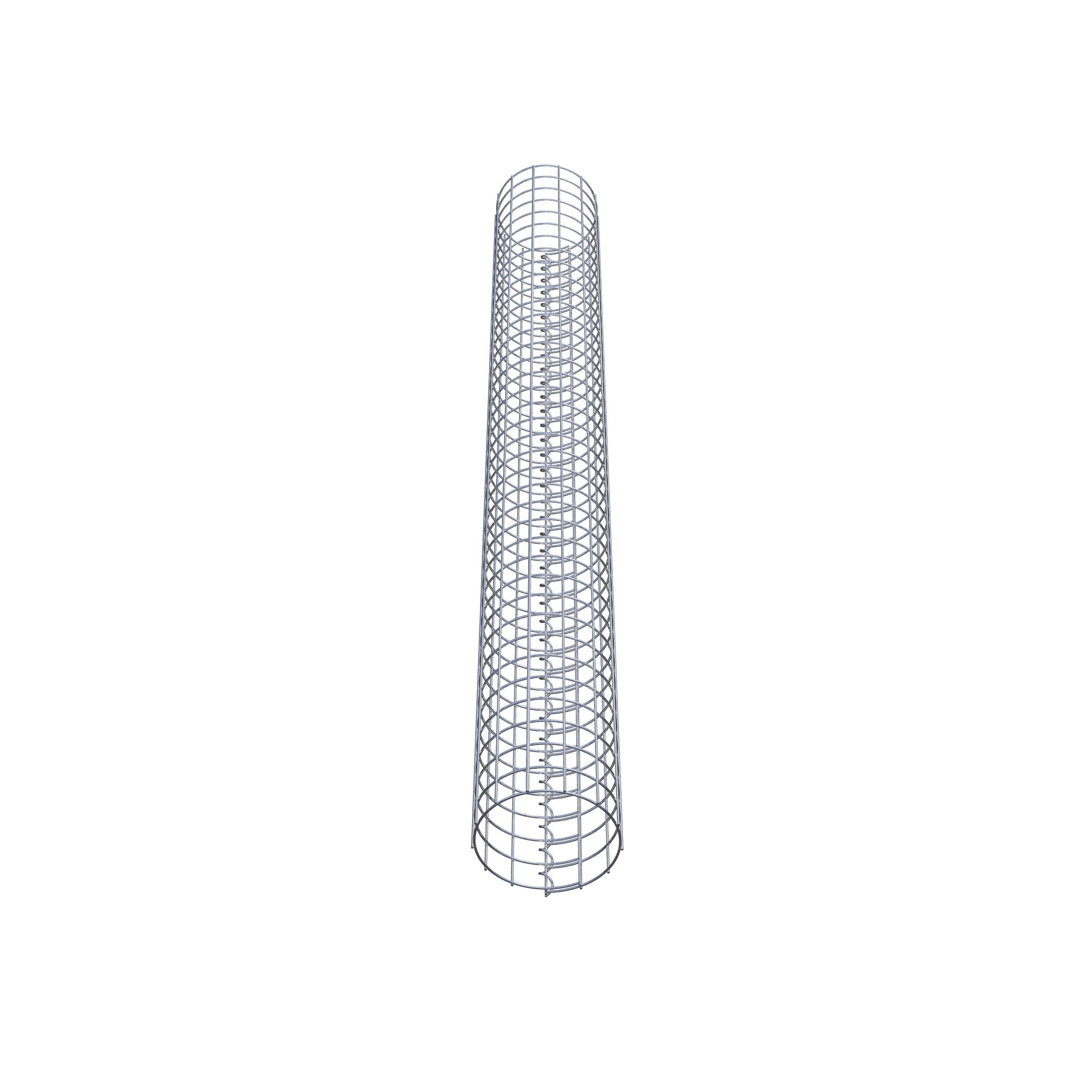 Coluna de gabião diâmetro 22 cm MW 5 x 5 cm redondo