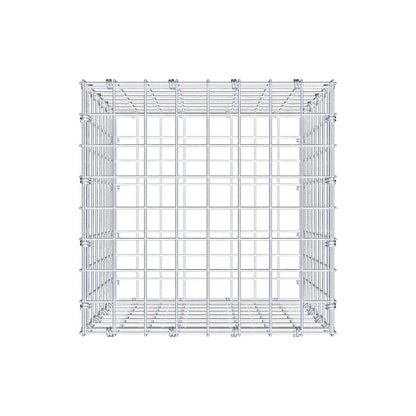 Gabion 40 cm x 40 cm x 40 cm (L x H x P), mailles 5 x 5 cm, anneau en spirale