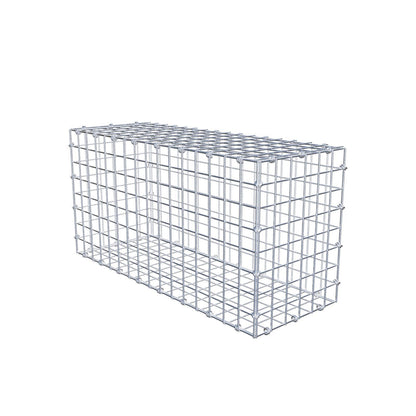 Gabion 80 cm x 40 cm x 30 cm (L x H x P), mailles 5 x 5 cm, anneau en spirale