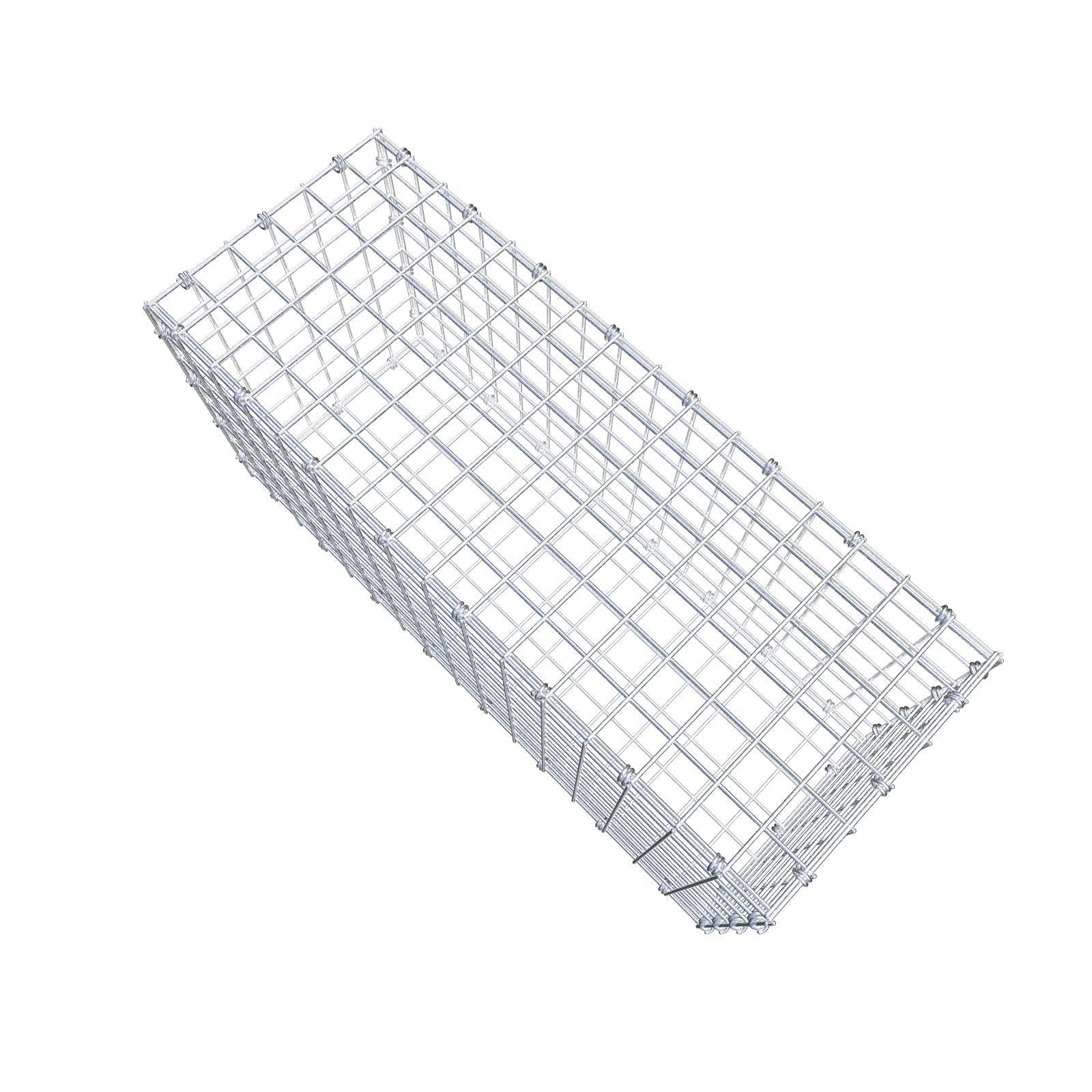 Gabion 80 cm x 40 cm x 30 cm (L x H x P), mailles 5 x 5 cm, anneau en spirale