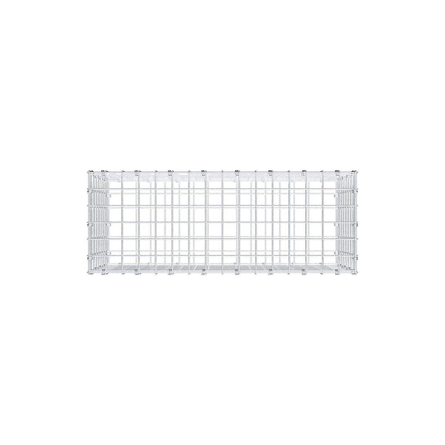 Gabion 80 cm x 40 cm x 30 cm (L x H x P), mailles 5 x 5 cm, anneau en spirale