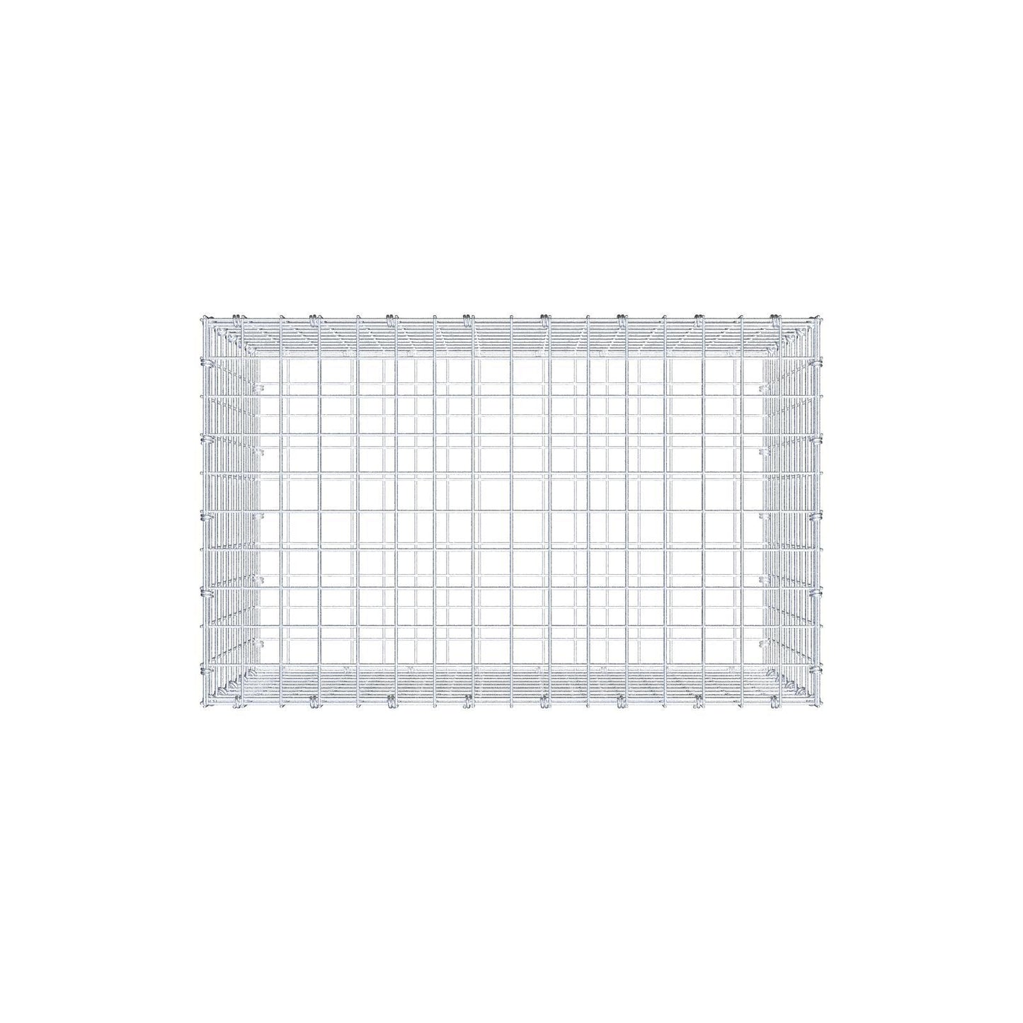 Schanskorf 80 cm x 50 cm x 50 cm (L x H x D), maaswijdte 5 x 5 cm, spiraalring