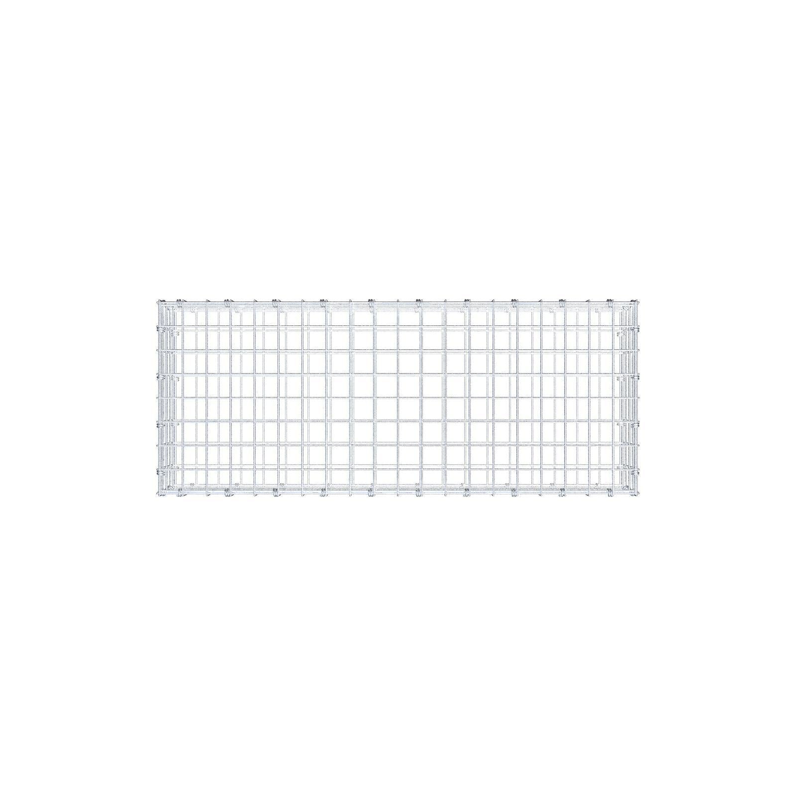 Gabion 100 cm x 20 cm x 40 cm (L x H x D), maskestørrelse 5 x 5 cm, spiralring