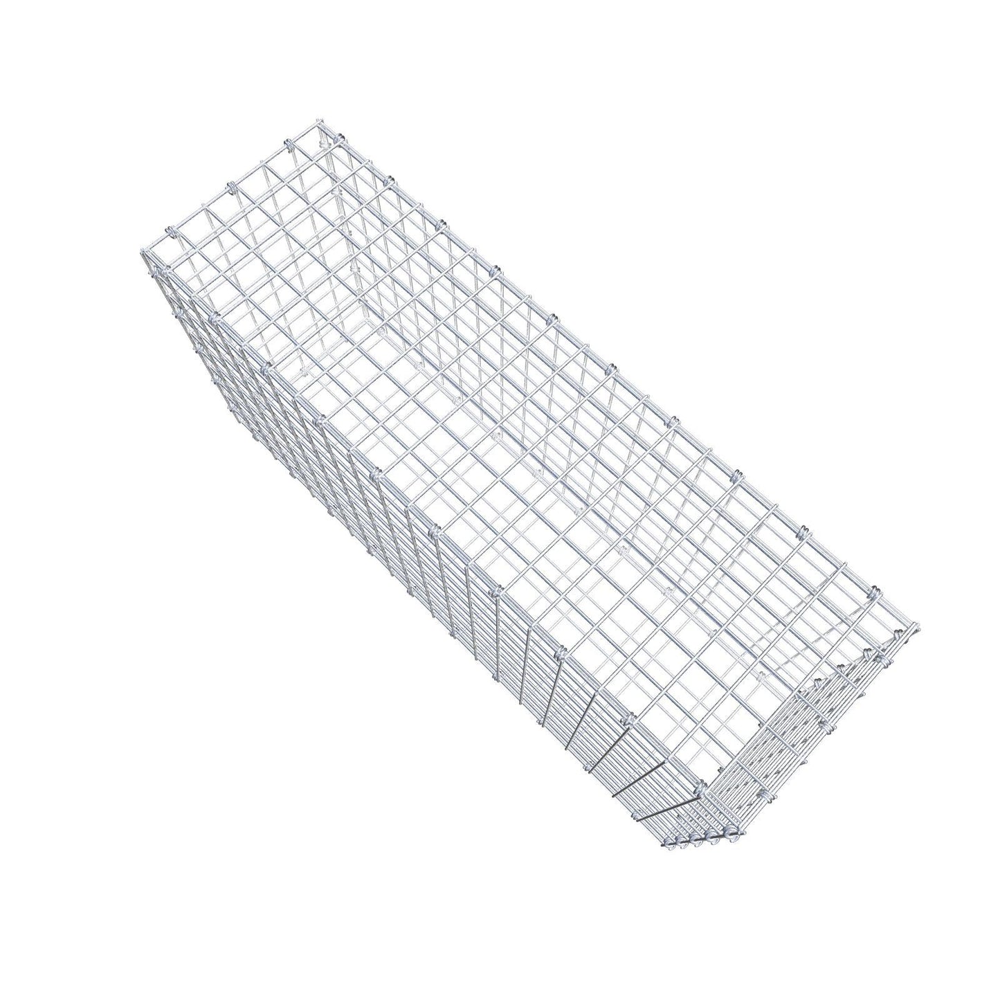 Gabion 100 cm x 50 cm x 30 cm (L x H x D), maskestørrelse 5 x 5 cm, spiralring