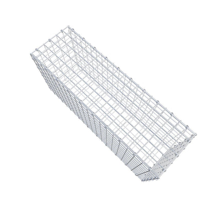 Gabion 100 cm x 50 cm x 30 cm (L x H x D), maskestørrelse 5 x 5 cm, spiralring