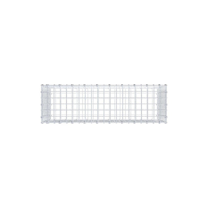 Gabion 100 cm x 50 cm x 30 cm (L x H x D), maskestørrelse 5 x 5 cm, spiralring