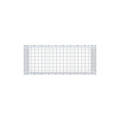 Gabion 100 cm x 50 cm x 40 cm (L x H x D), maskestørrelse 5 x 5 cm, spiralring