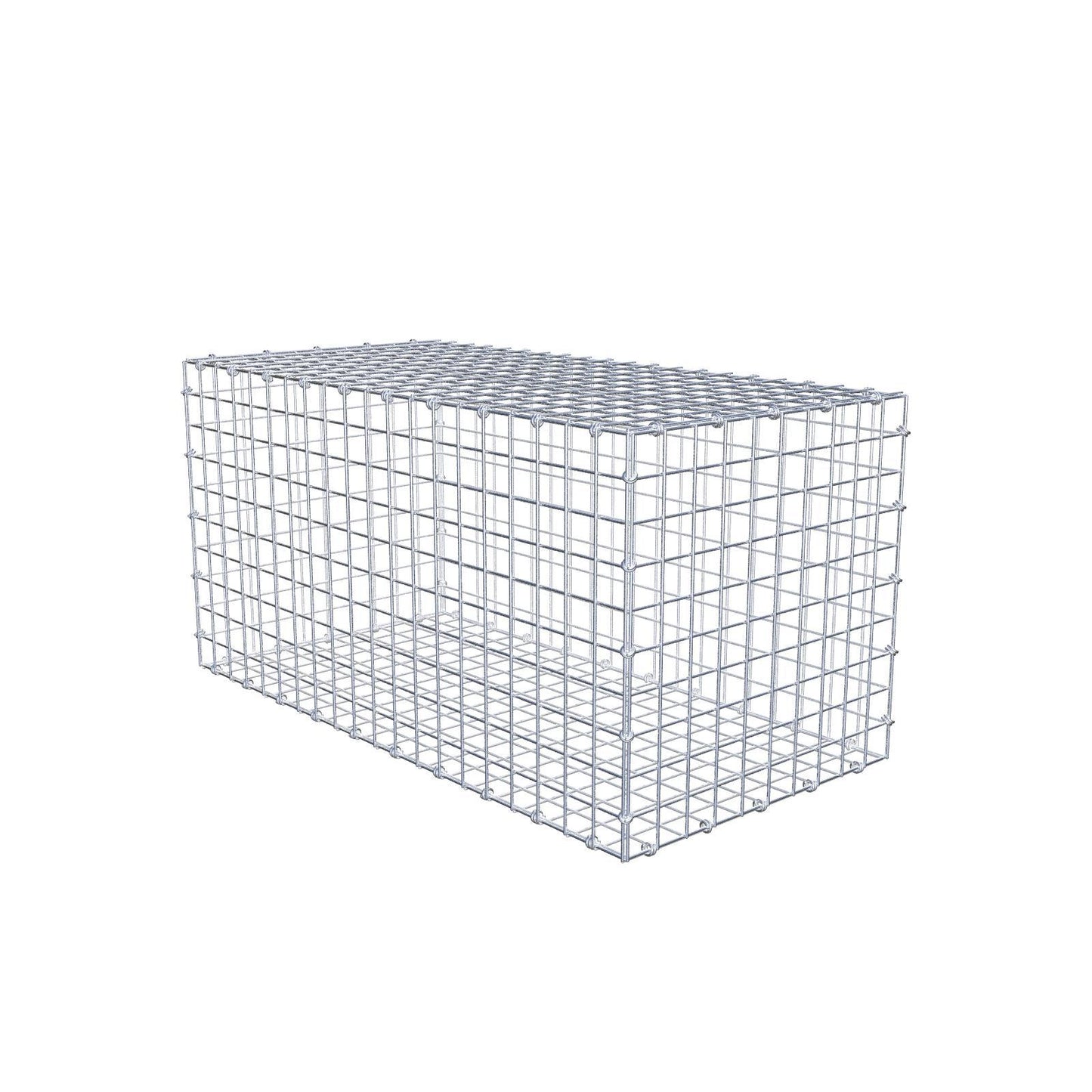 Gabion 100 cm x 50 cm x 50 cm (L x H x P), mailles 5 x 5 cm, anneau en spirale