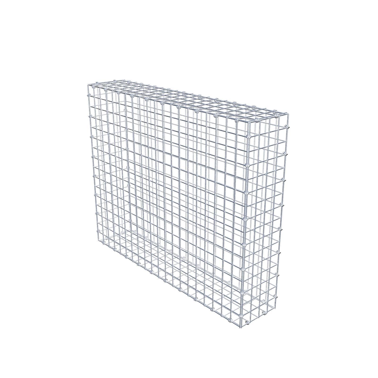 Gabion 100 cm x 80 cm x 20 cm (L x H x D), mesh size 5 x 5 cm, spiral ring