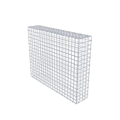 Gabion 100 cm x 80 cm x 20 cm (L x H x D), maskstorlek 5 x 5 cm, spiralring