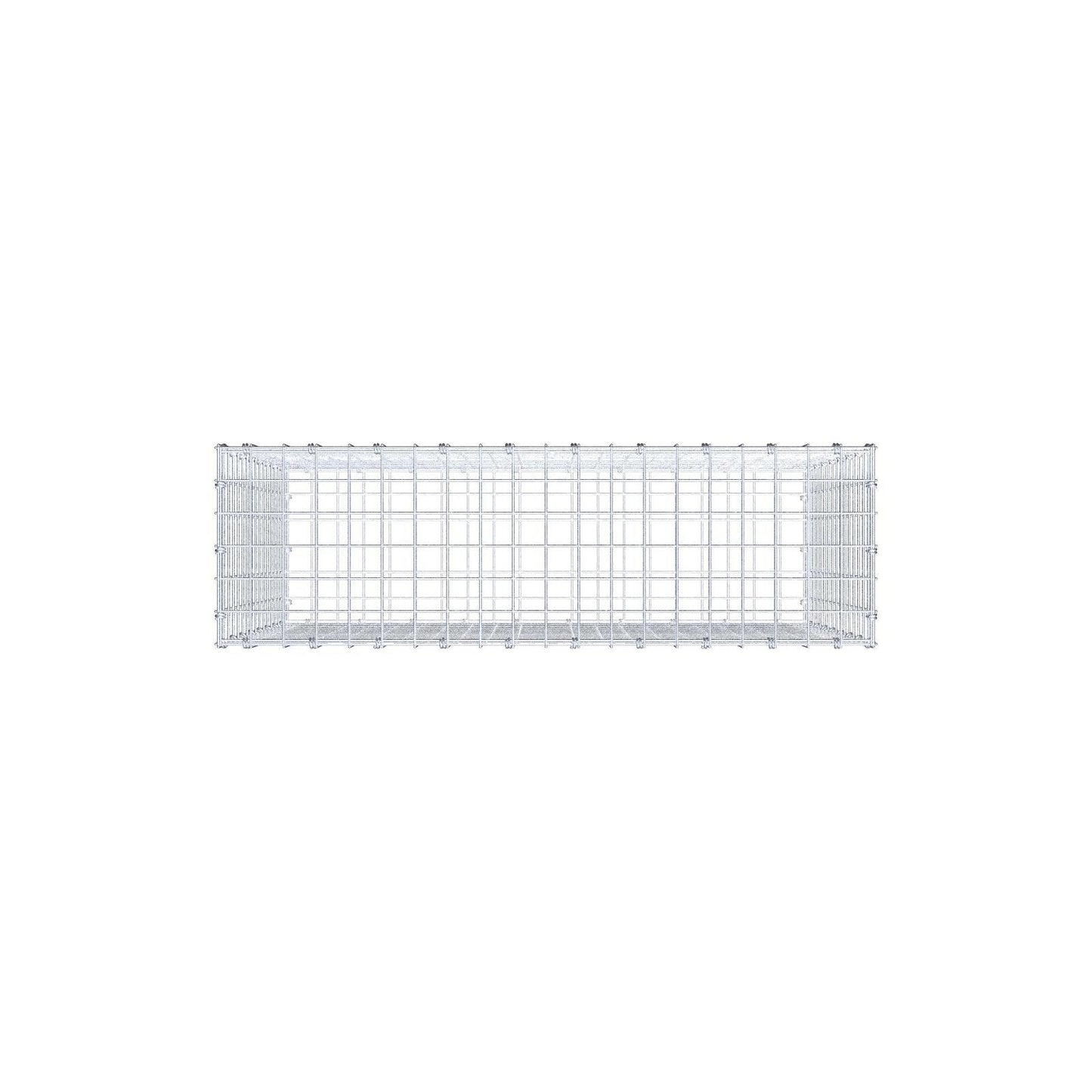 Gabion 100 cm x 80 cm x 30 cm (L x H x P), mailles 5 x 5 cm, anneau en spirale