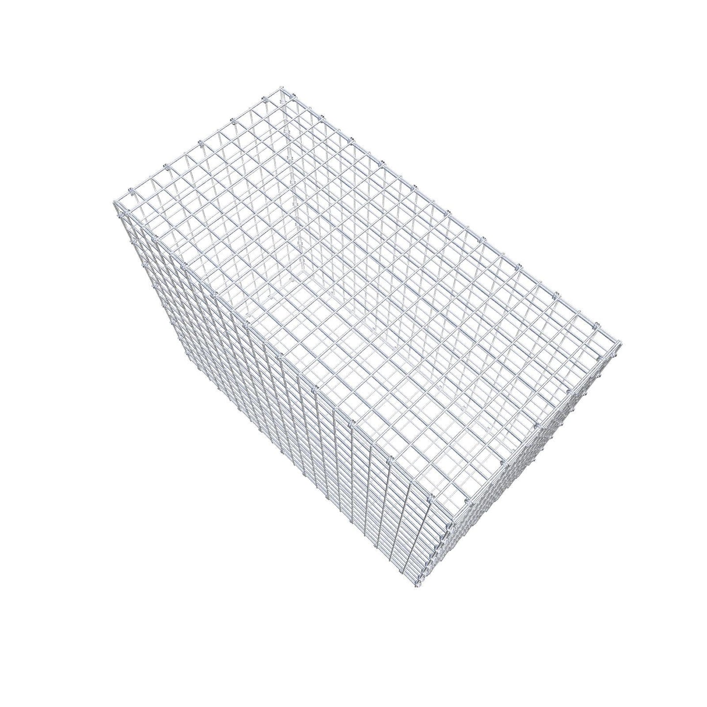 Gabion 100 cm x 80 cm x 50 cm (L x H x P), mailles 5 x 5 cm, anneau en spirale