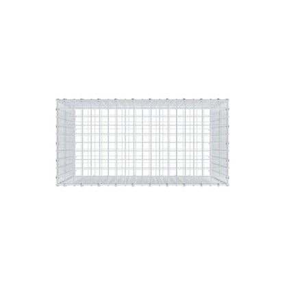Gabion 100 cm x 80 cm x 50 cm (L x H x P), mailles 5 x 5 cm, anneau en spirale