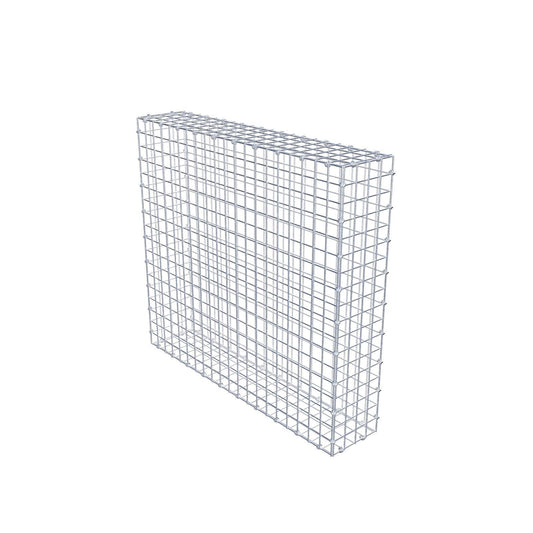 Gabion 100 cm x 90 cm x 20 cm (L x H x P), mailles 5 x 5 cm, anneau en spirale
