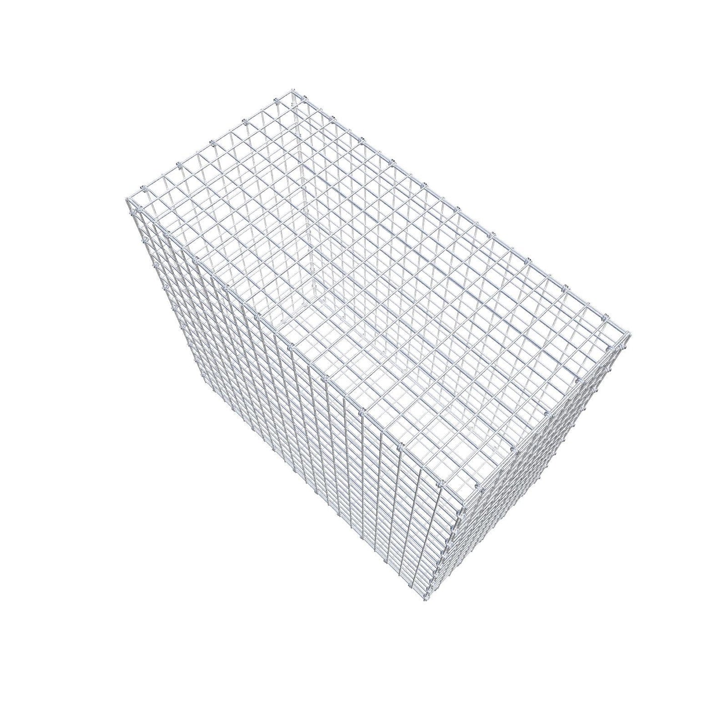 Gavión 100 cm x 90 cm x 50 cm (L x A x P), luz de malla 5 x 5 cm, anillo en espiral