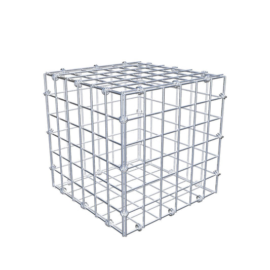 Gabion 30 cm x 30 cm x 30 cm (L x H x P), mailles 5 x 5 cm, anneau en spirale