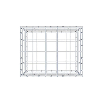 Gabbione 50 cm x 40 cm x 40 cm (L x H x P), maglia 10 x 10 cm, anello a spirale