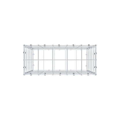 Gabion 50 cm x 50 cm x 20 cm (L x H x P), mailles 10 x 10 cm, anneau en spirale