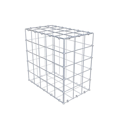 Gabion 50 cm x 50 cm x 30 cm (L x H x D), maskstorlek 10 x 10 cm, spiralring