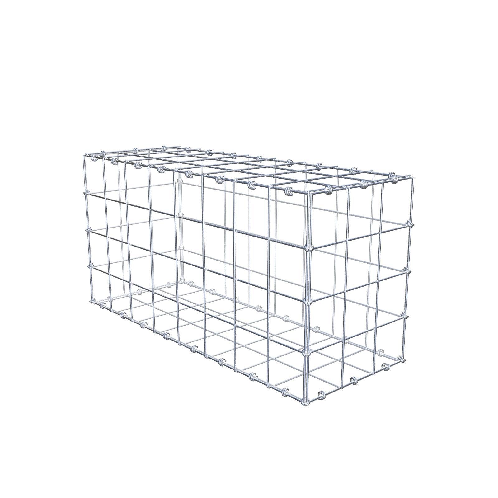 Gabion 80 cm x 40 cm x 30 cm (L x H x P), mailles 10 x 10 cm, anneau en spirale