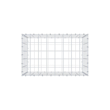 Gabion 80 cm x 50 cm x 50 cm (L x H x D), mesh size 10 x 10 cm, spiral ring