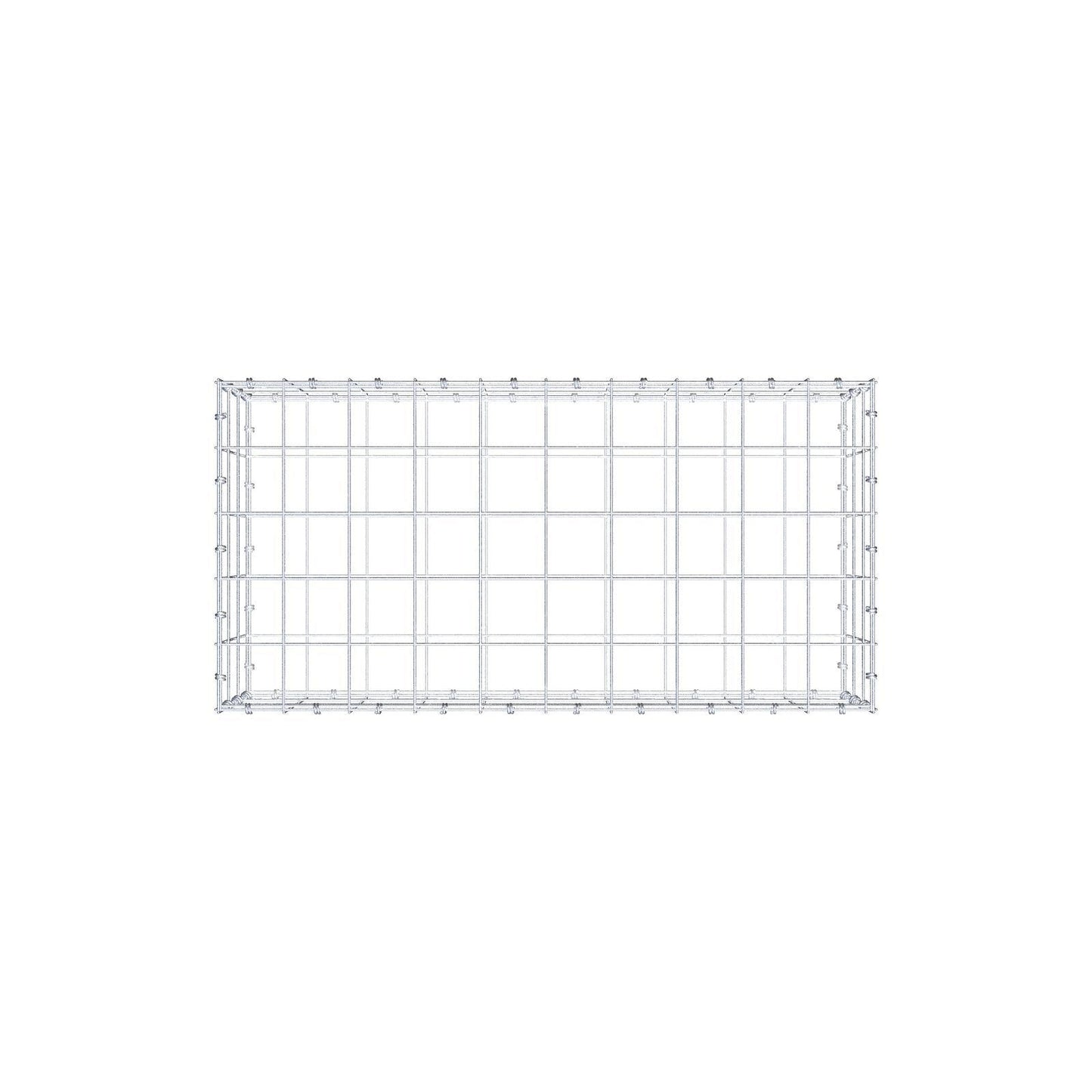 Schanskorf 100 cm x 30 cm x 50 cm (L x H x D), maaswijdte 10 x 10 cm, spiraalring