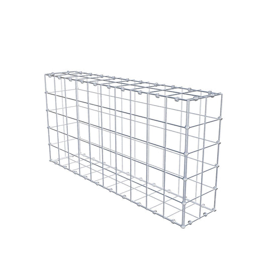 Gabion 100 cm x 50 cm x 20 cm (L x H x P), mailles 10 x 10 cm, anneau en spirale