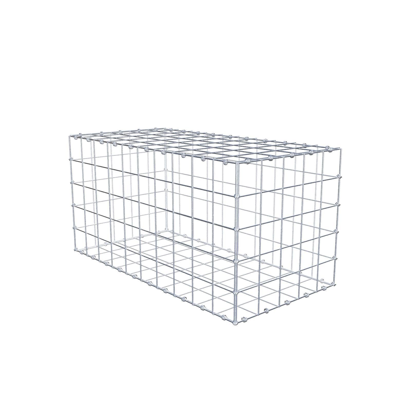 Gabion 100 cm x 50 cm x 50 cm (L x H x D), maskstorlek 10 x 10 cm, spiralring