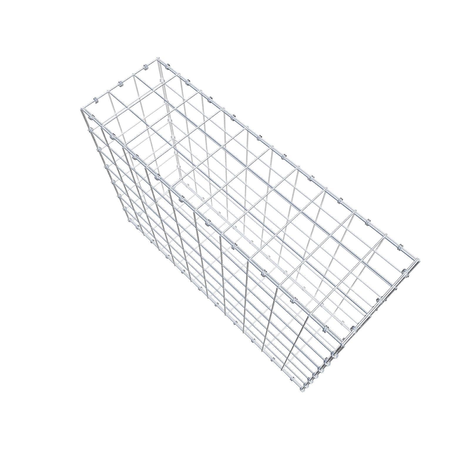 Gabion 100 cm x 70 cm x 30 cm (L x H x P), mailles 10 x 10 cm, anneau en spirale
