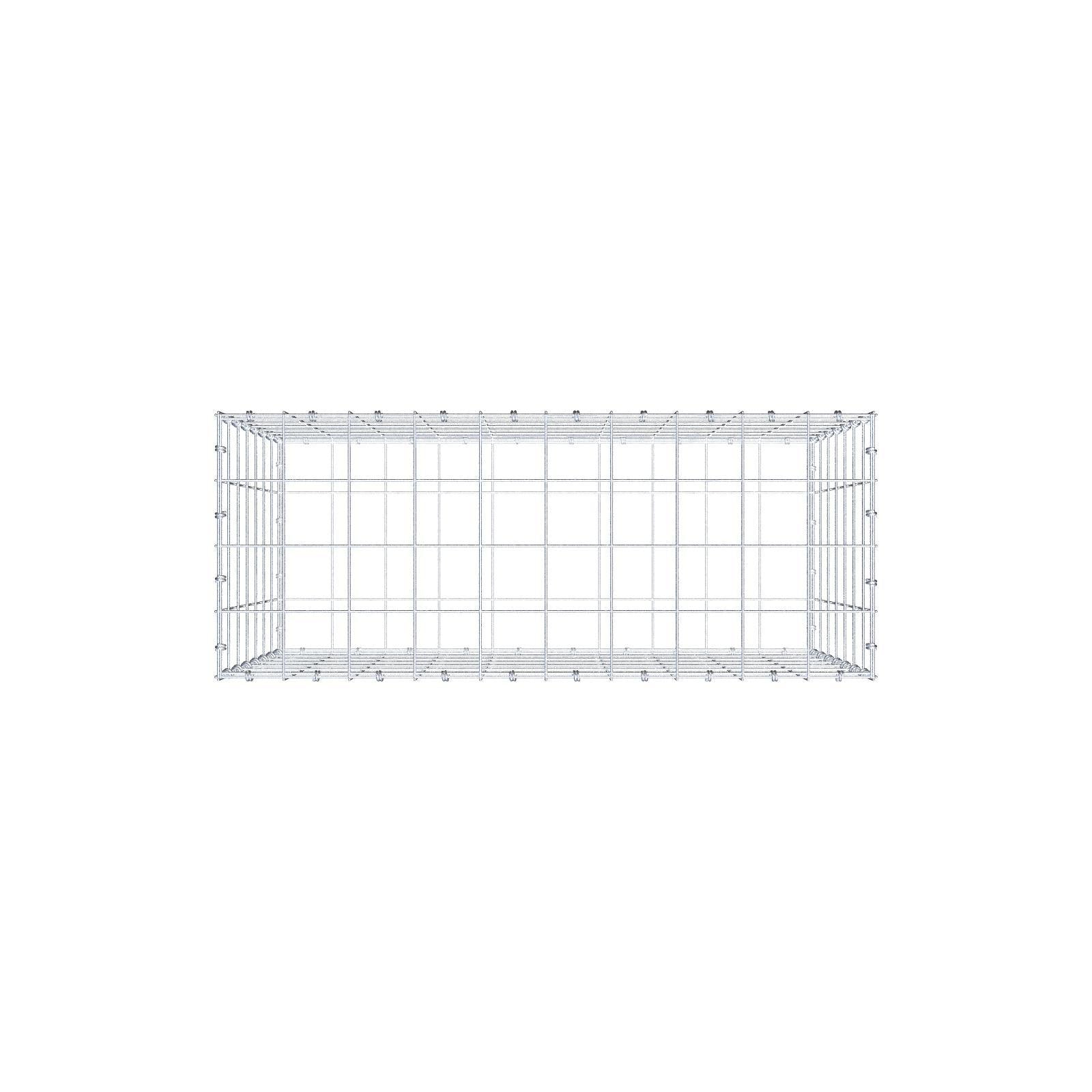 Gabion 100 cm x 70 cm x 40 cm (L x H x D), maskstorlek 10 x 10 cm, spiralring