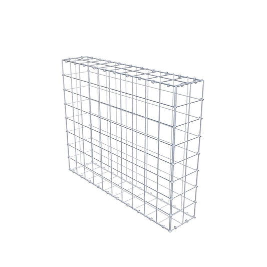 Gabion 100 cm x 80 cm x 20 cm (L x H x P), mailles 10 x 10 cm, anneau en spirale