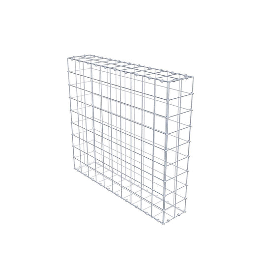 Gabion 100 cm x 90 cm x 20 cm (L x H x P), mailles 10 x 10 cm, anneau en spirale